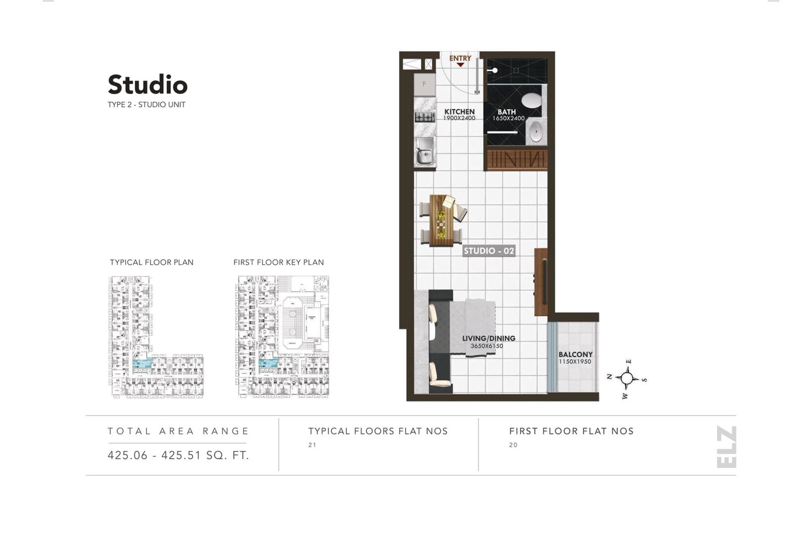 Studio floor plan