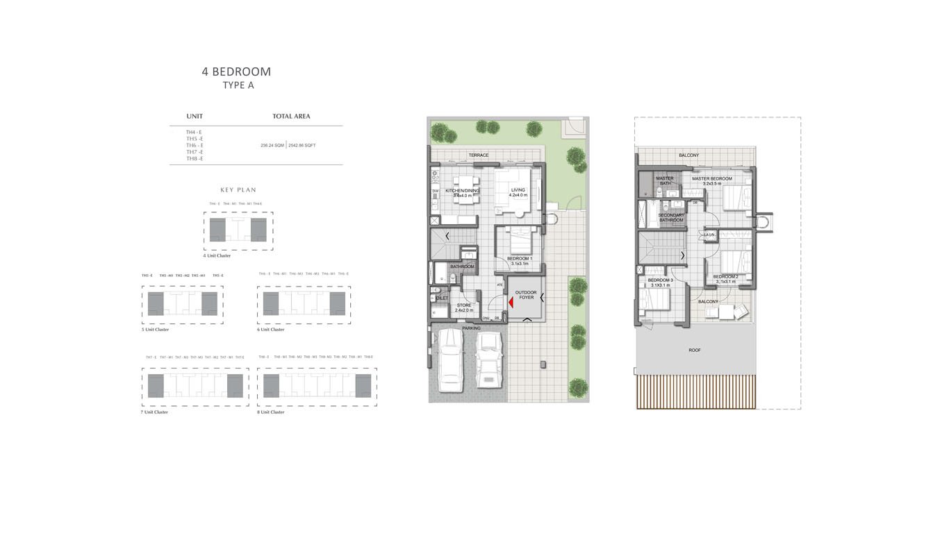 4 Bedroom floor plan