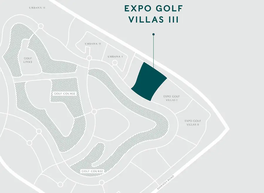 Expo Golf Villas Phase III location map