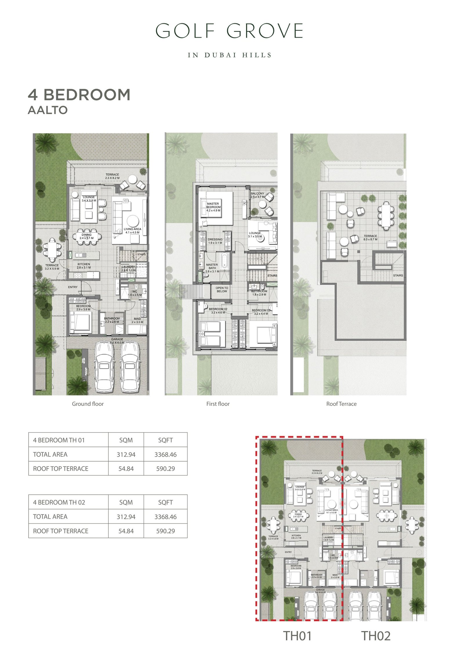 4 Bedrooms floor plan