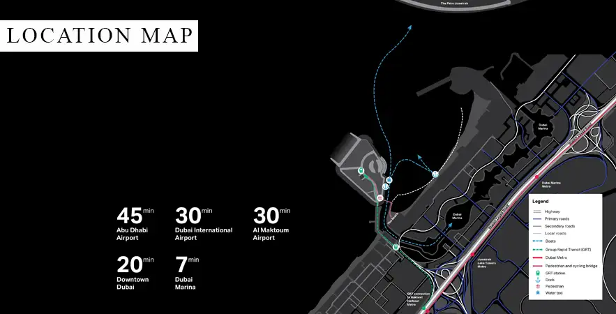 Bluewaters Residences Building 2 location map