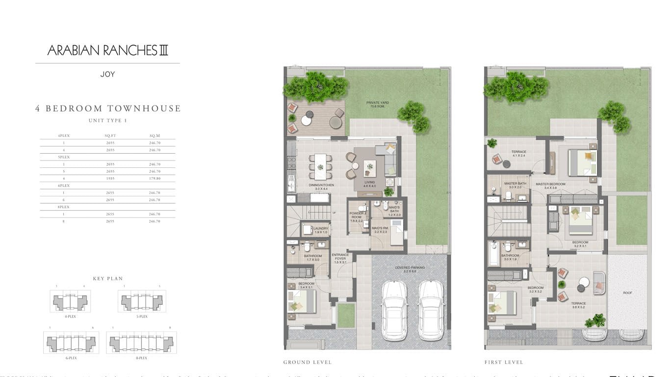 4 Bedroom floor plan