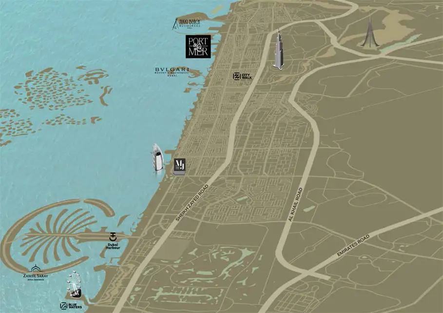 La Rive Building 4 location map