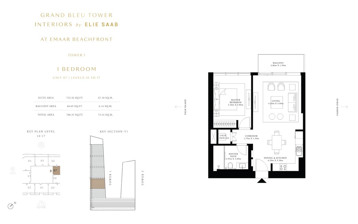1 Bedroom floor plan