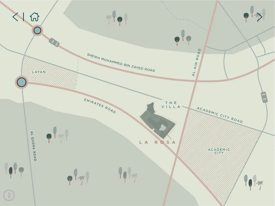 La Rosa at Villanova location map