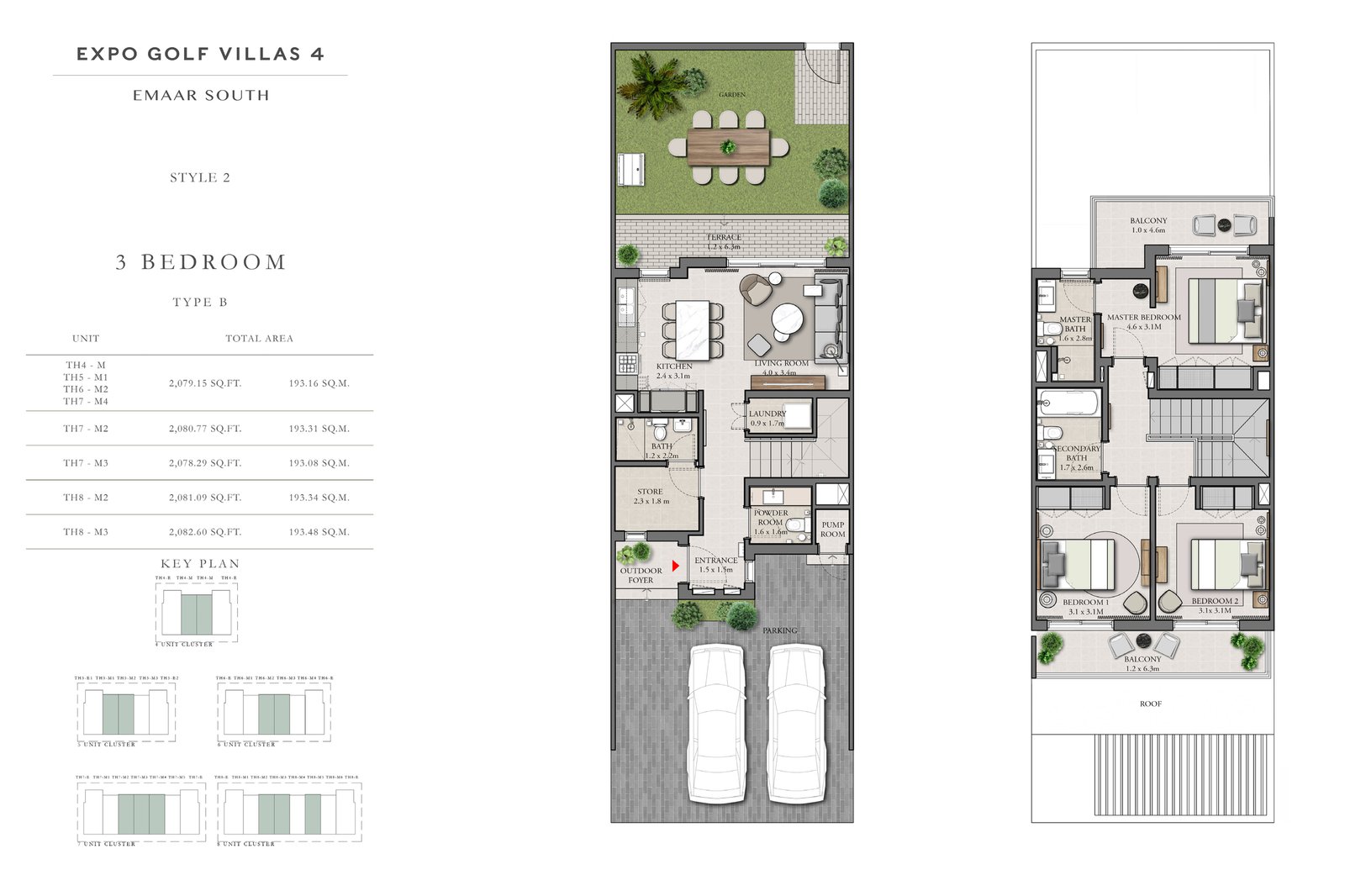 3 Bedrooms floor plan