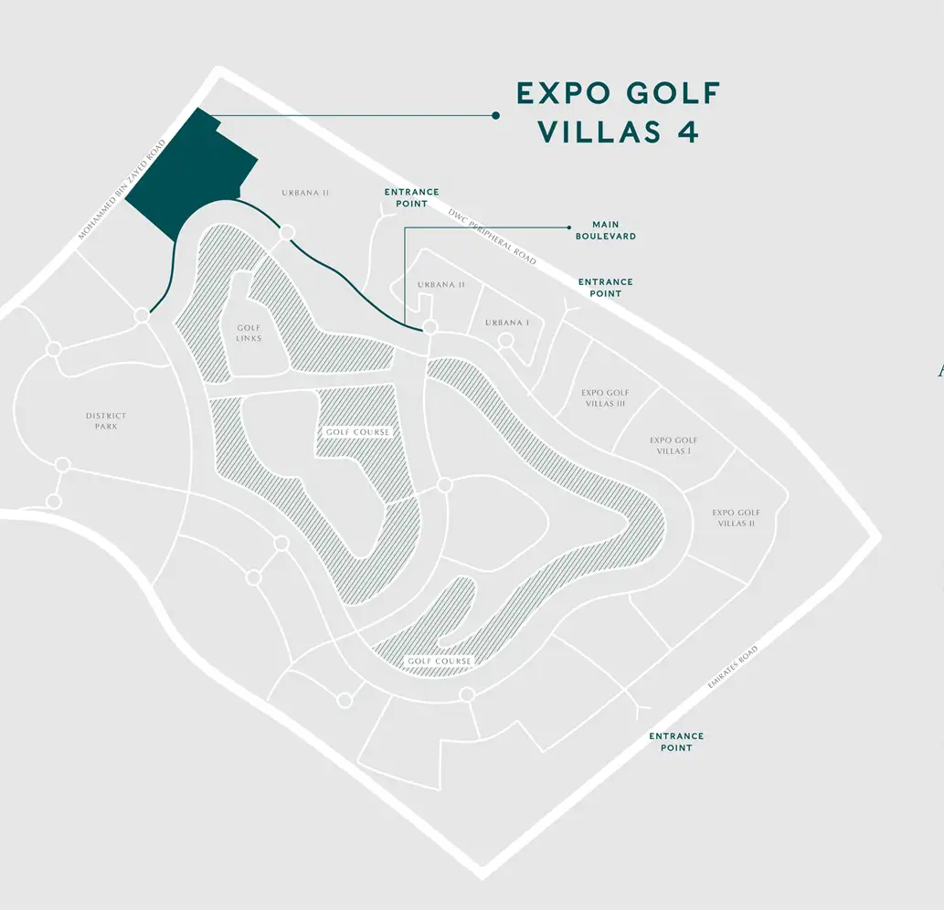 Expo Golf Villas Phase 4 location map