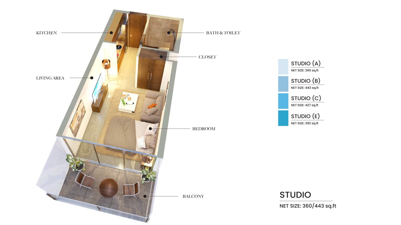 Studio floor plan
