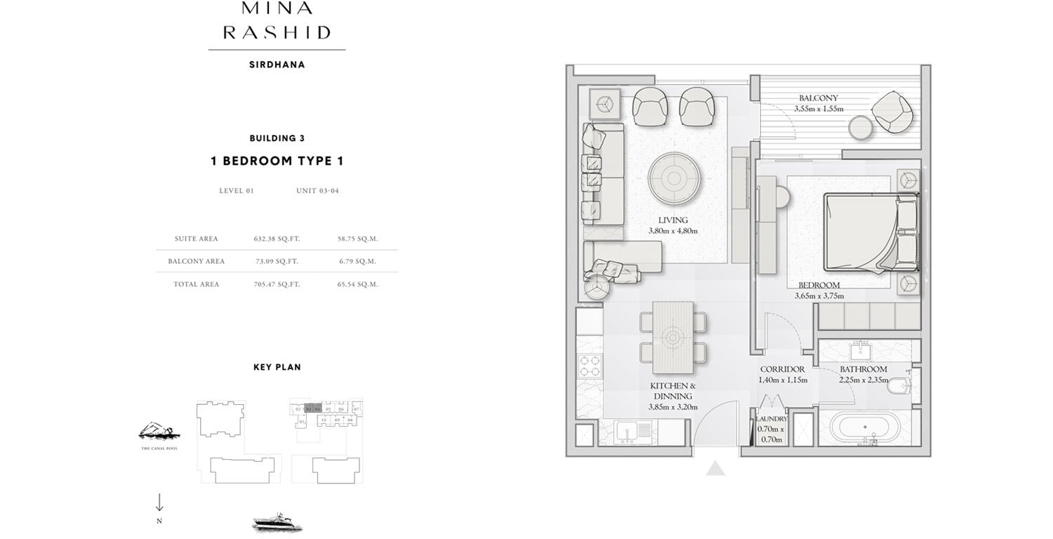 Sirdhana at Mina Rashid floor plan