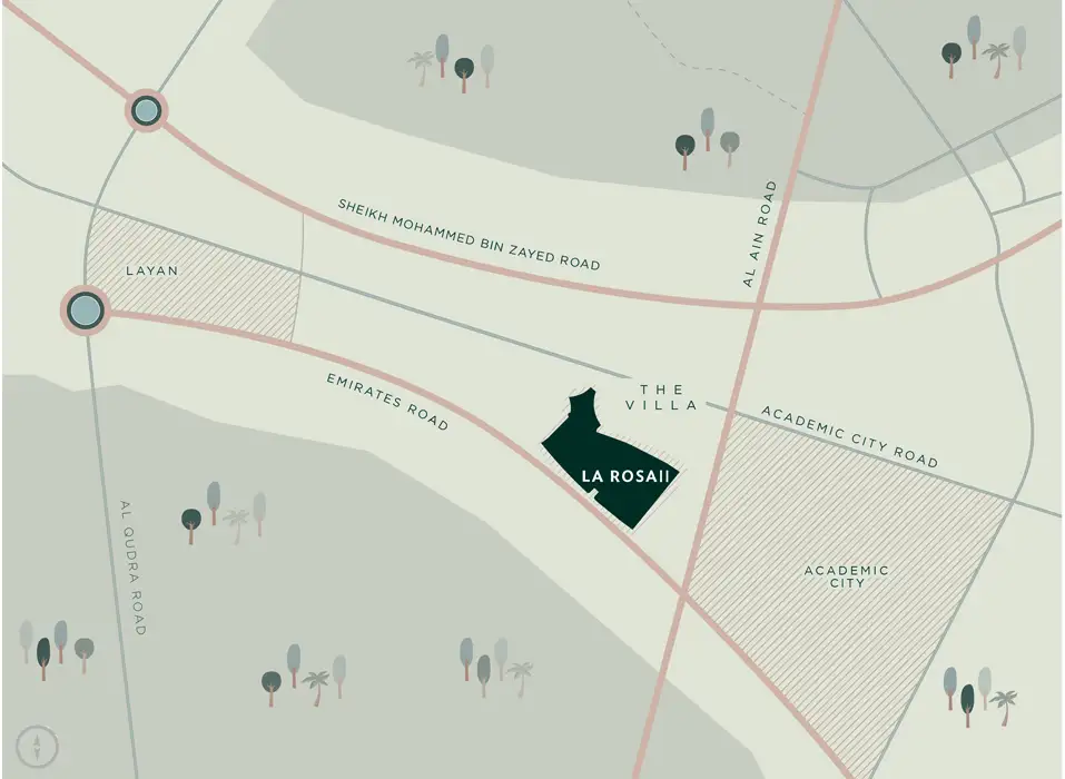 La Rosa II at Villanova location map