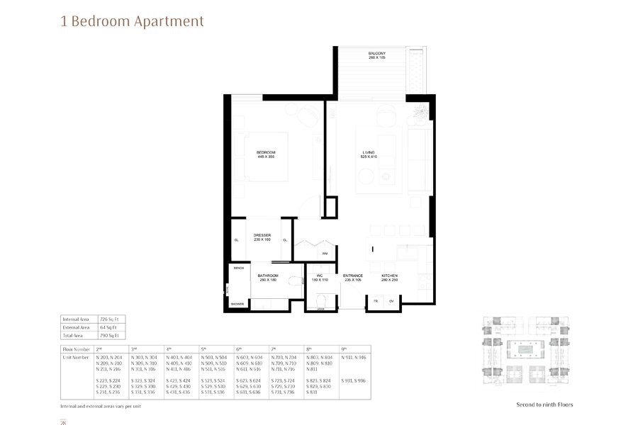 The Terraces floor plan