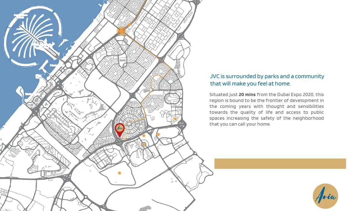 Aria Apartments location map
