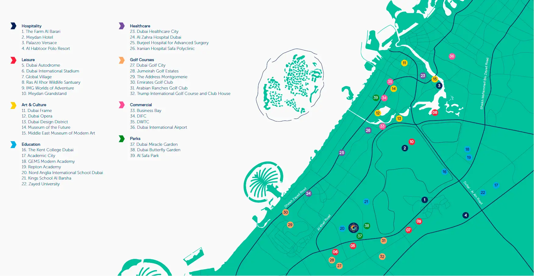 The Wings location map
