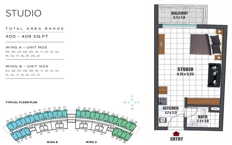 Studio floor plan