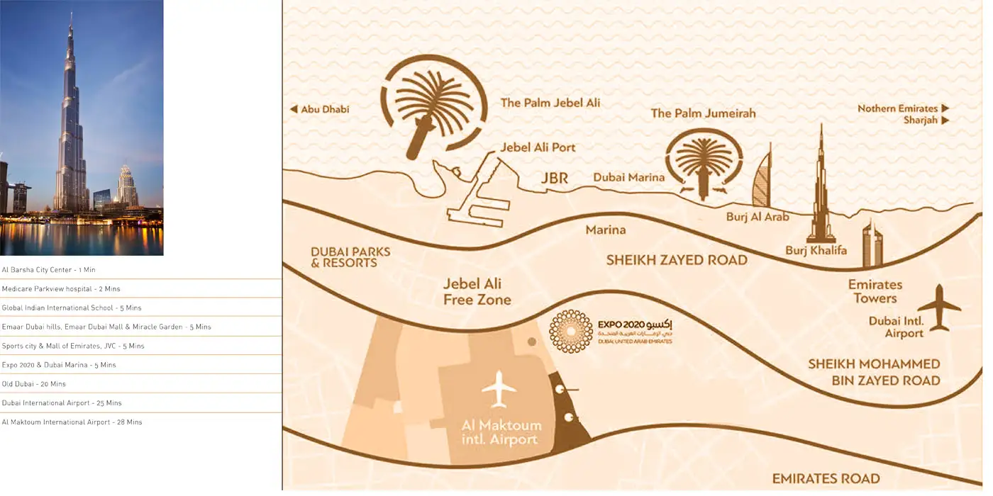 Sunrise Legend location map