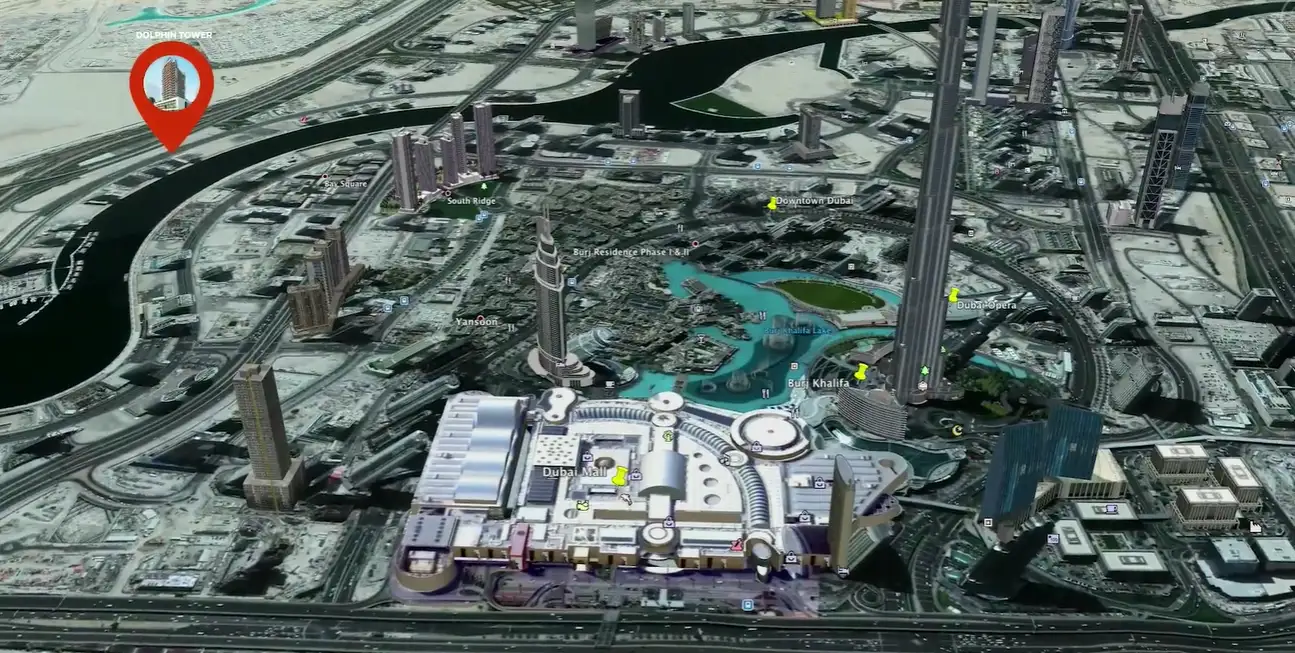 Dolphin Tower location map