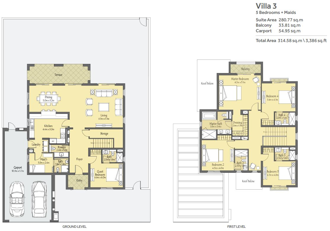 5 BEDROOM floor plan