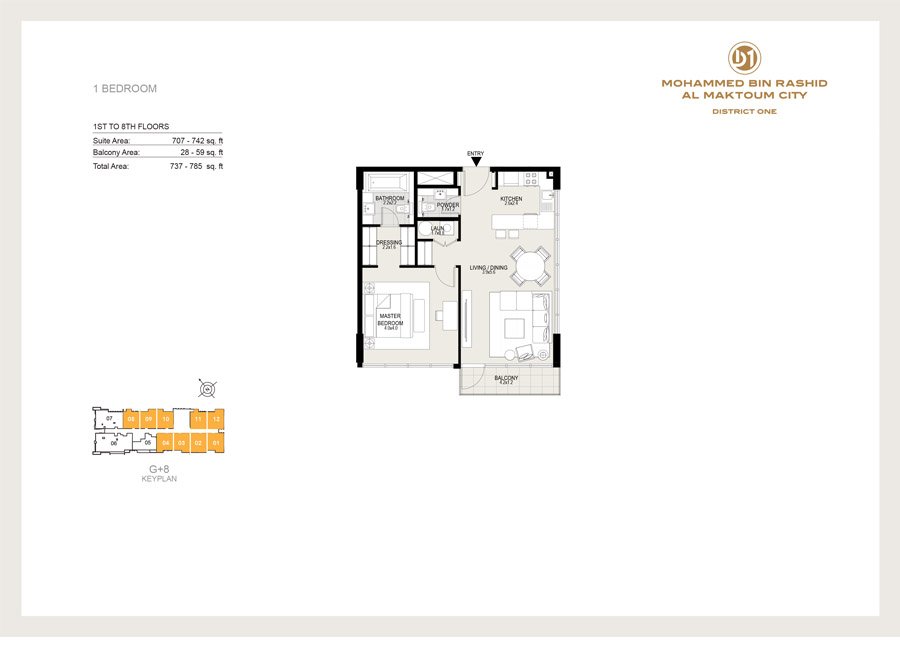 District One Residences 16 floor plan