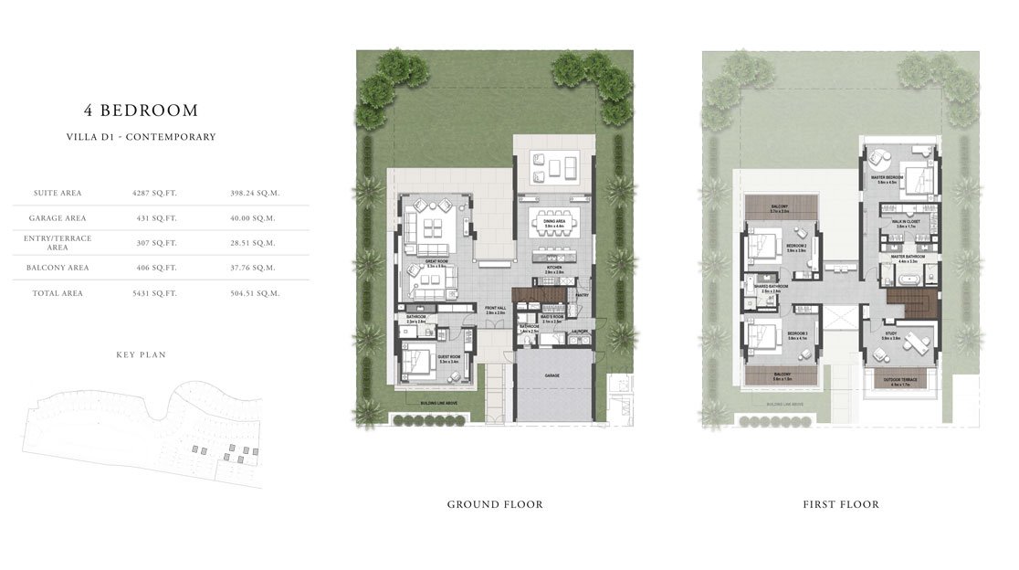 4 Bedroom floor plan