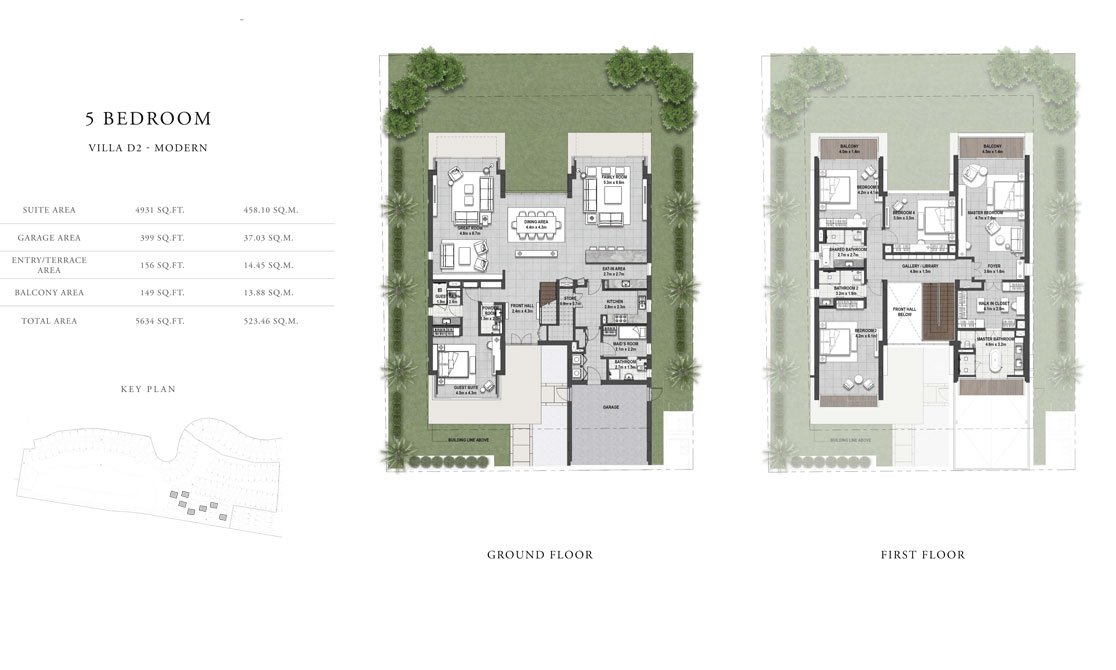 5 Bedroom floor plan