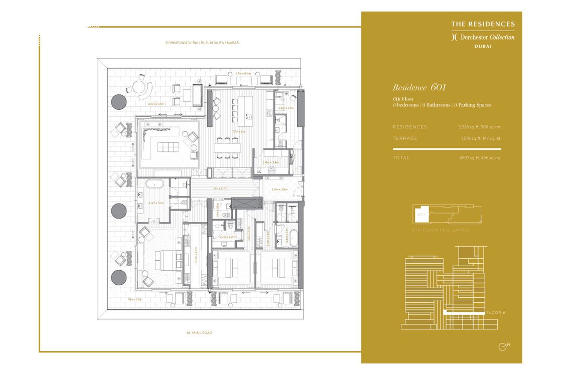 3 Bedrooms floor plan