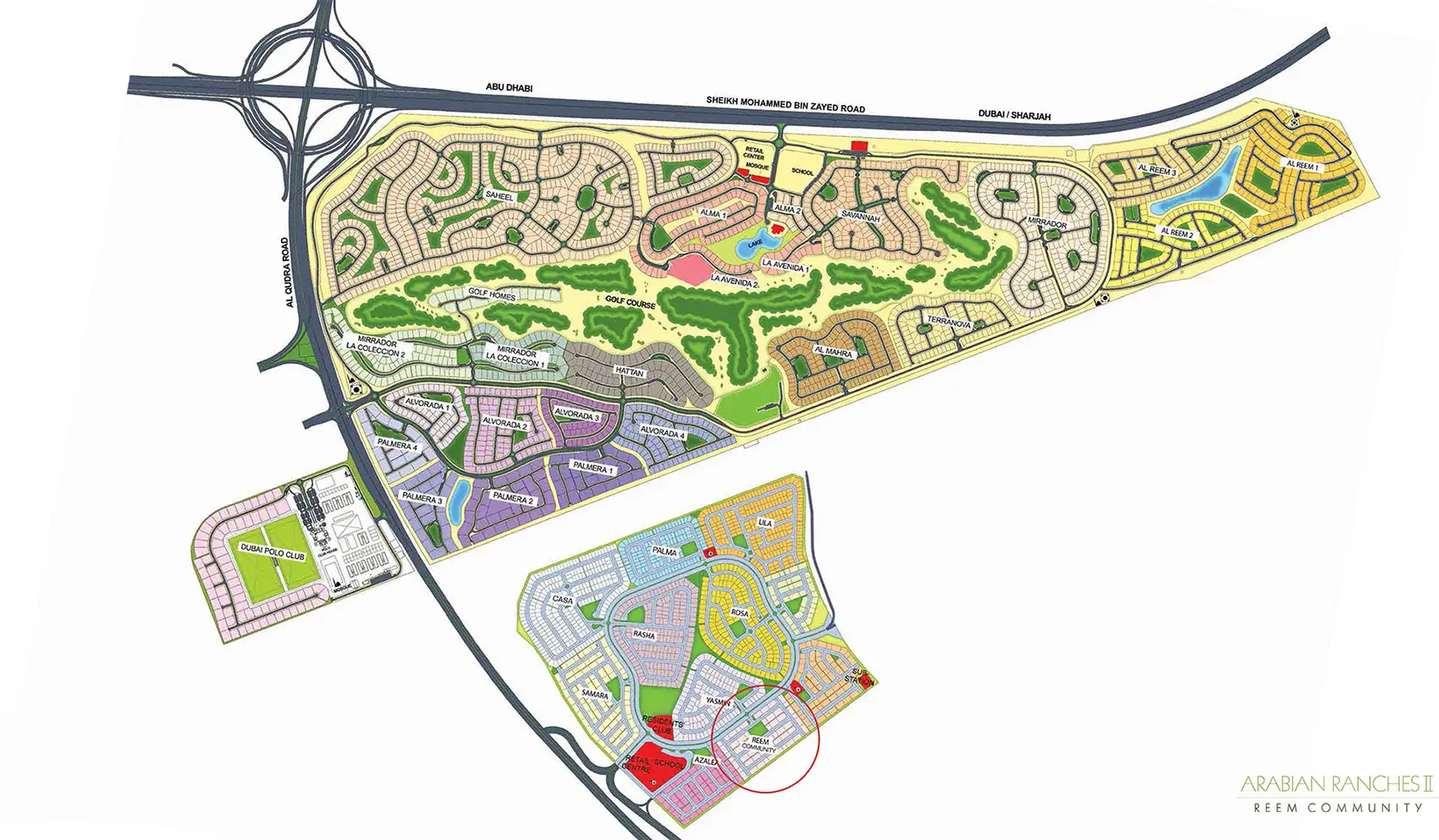 Reem Townhouses location map