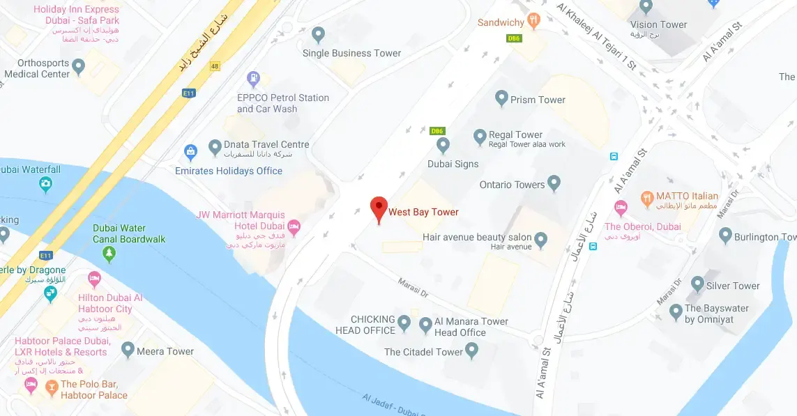 West Bay Tower location map