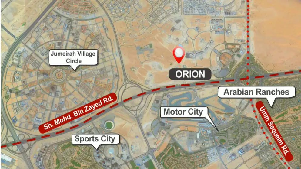 Orion Building location map