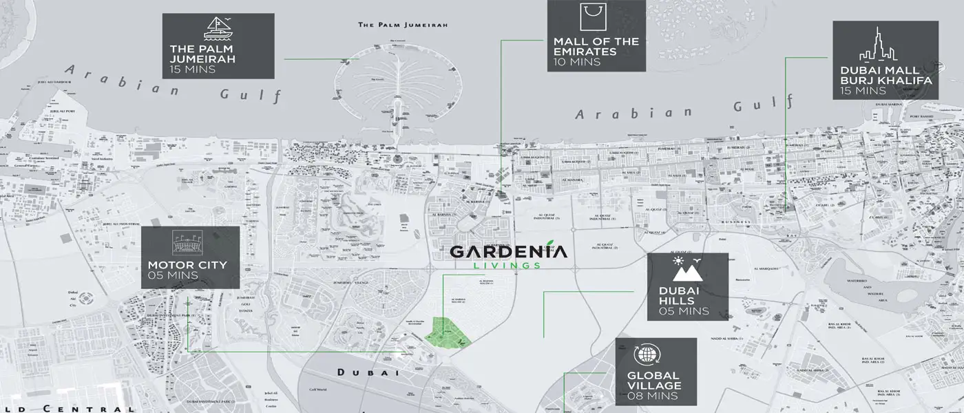 Gardenia Livings location map