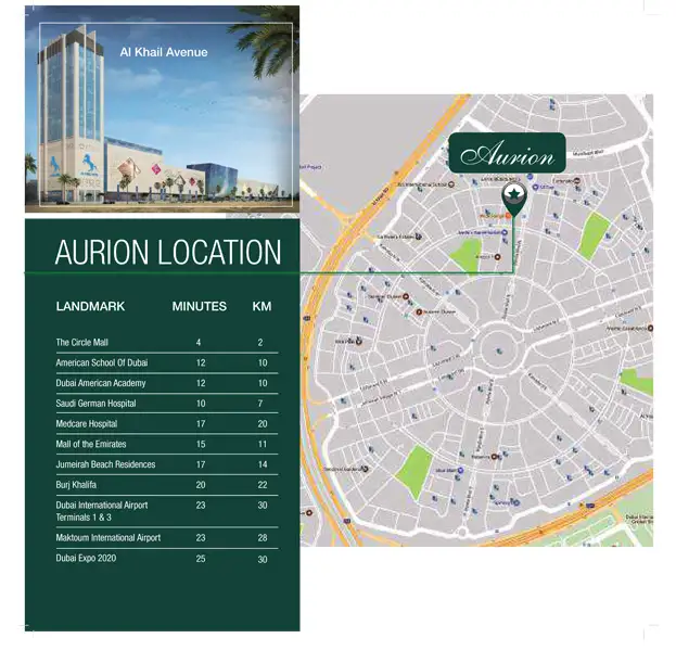 Aurion Residence location map