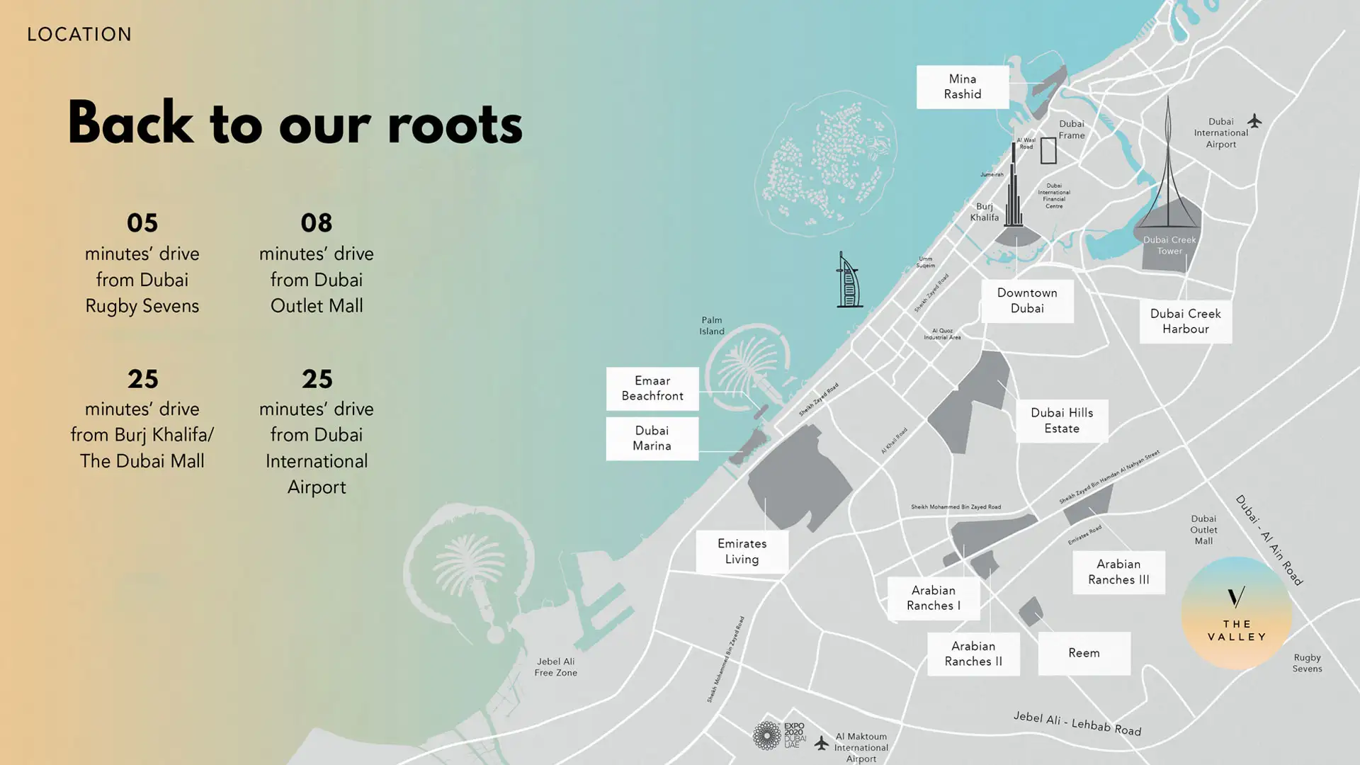 Eden at The Valley location map