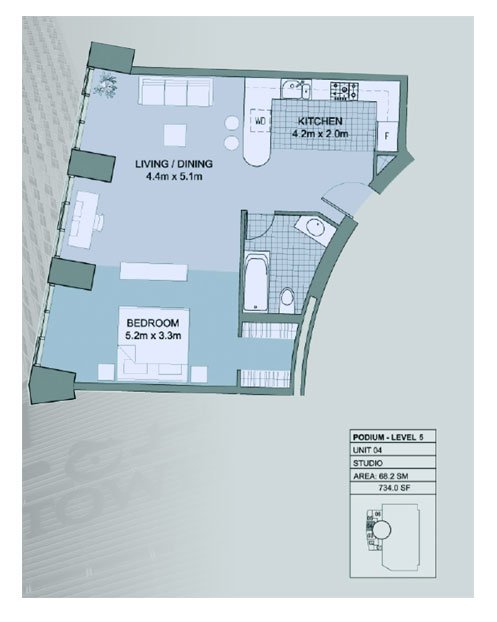 Studio floor plan