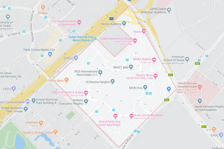 Metro Central location map