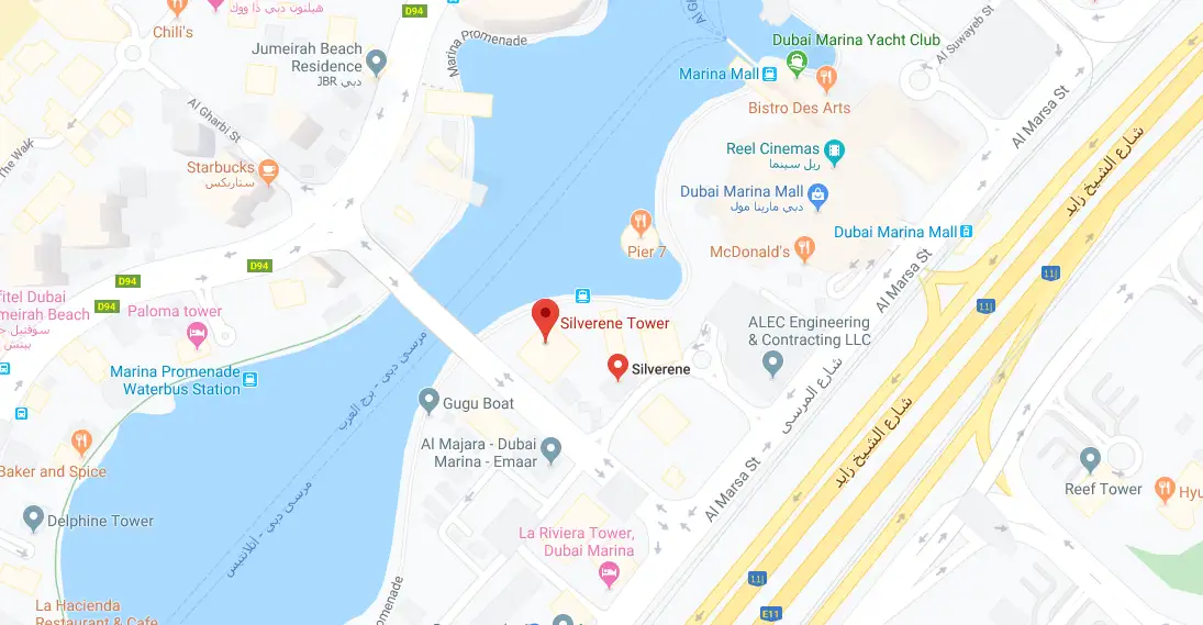 Silverene Tower location map