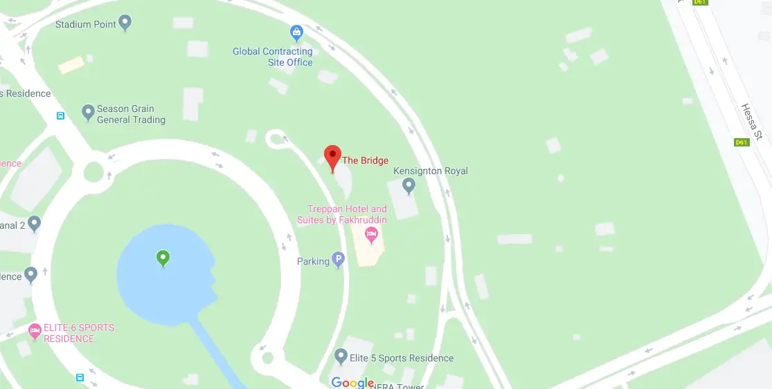 The Bridge location map