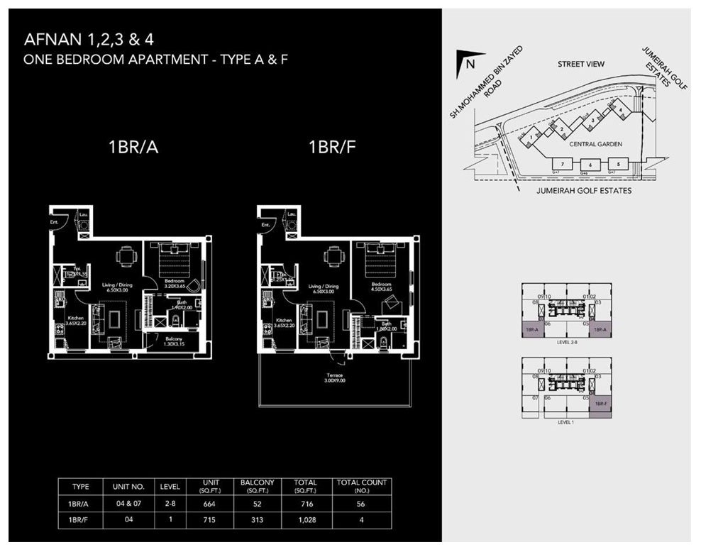 1 Bedroom floor plan