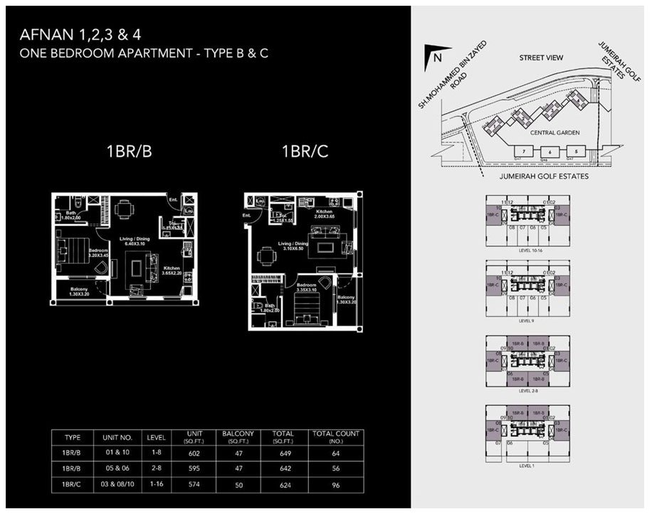 1 Bedroom floor plan