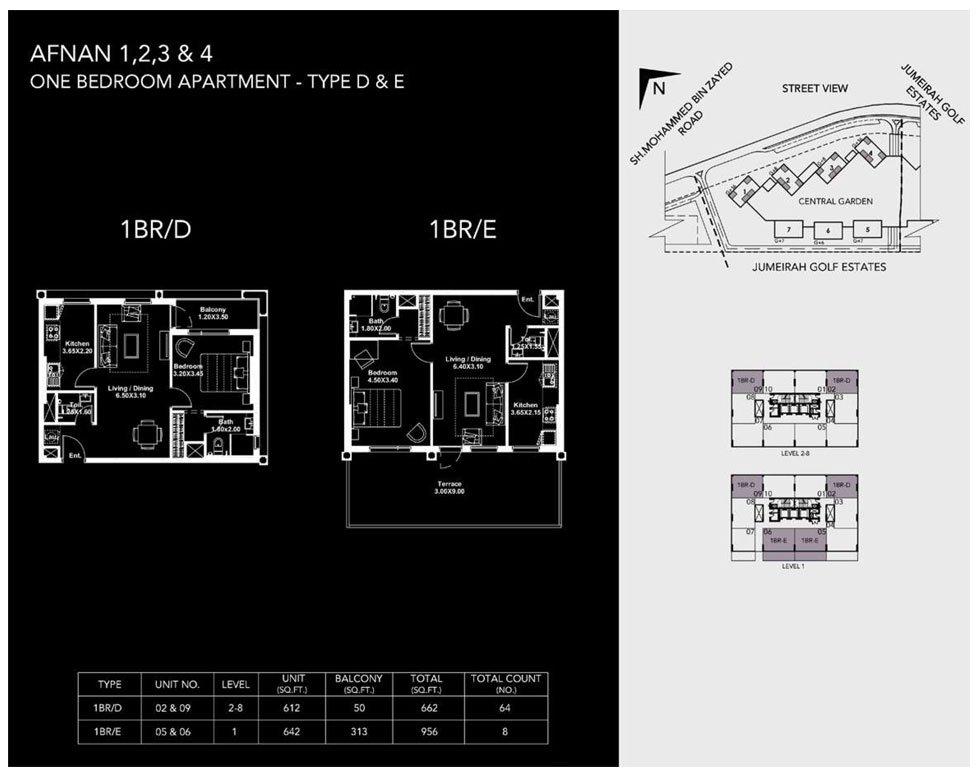 1 Bedroom floor plan