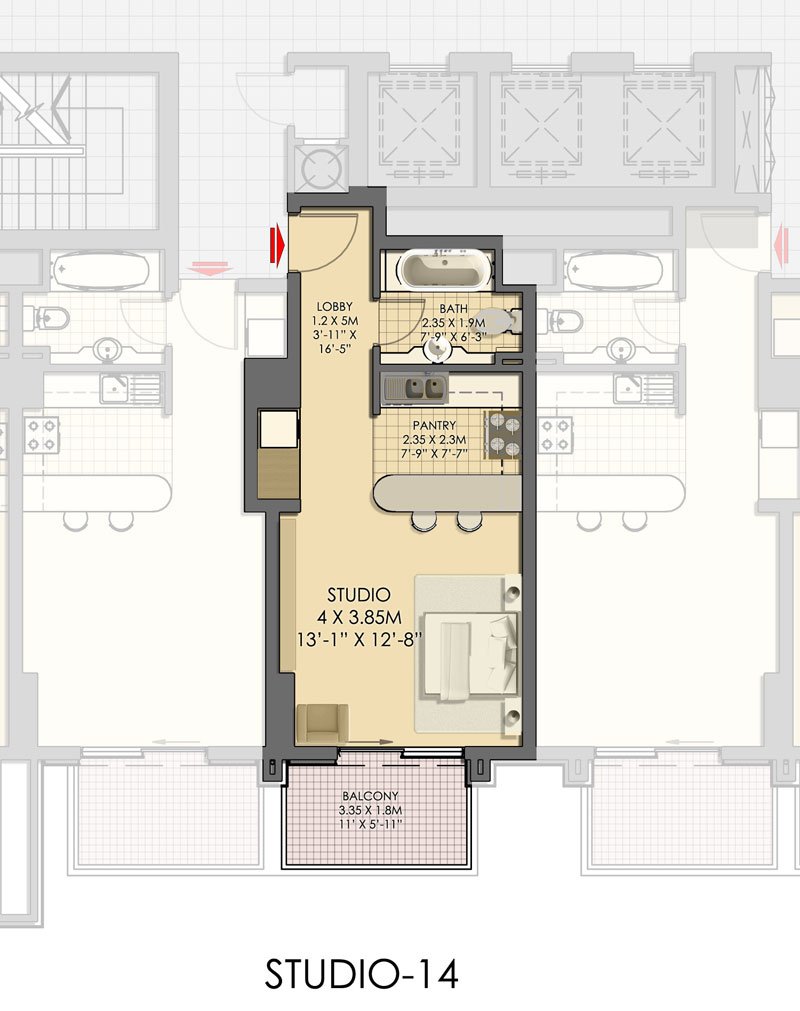 Studio floor plan