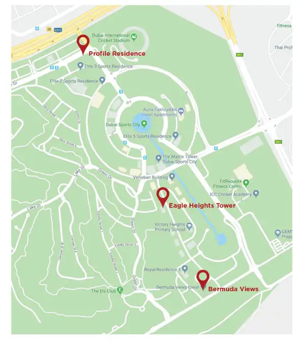 Eagle Heights location map