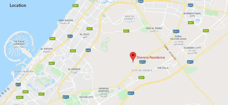 Sherena location map