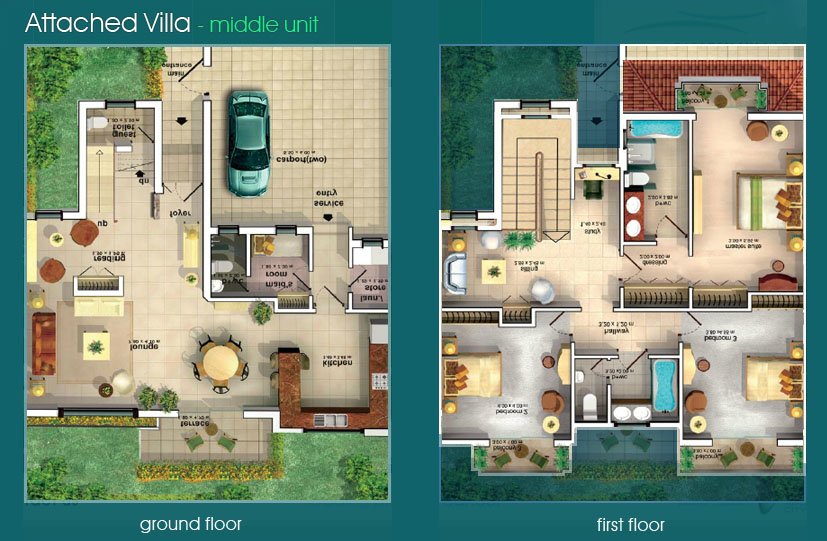 3 Bedrooms floor plan