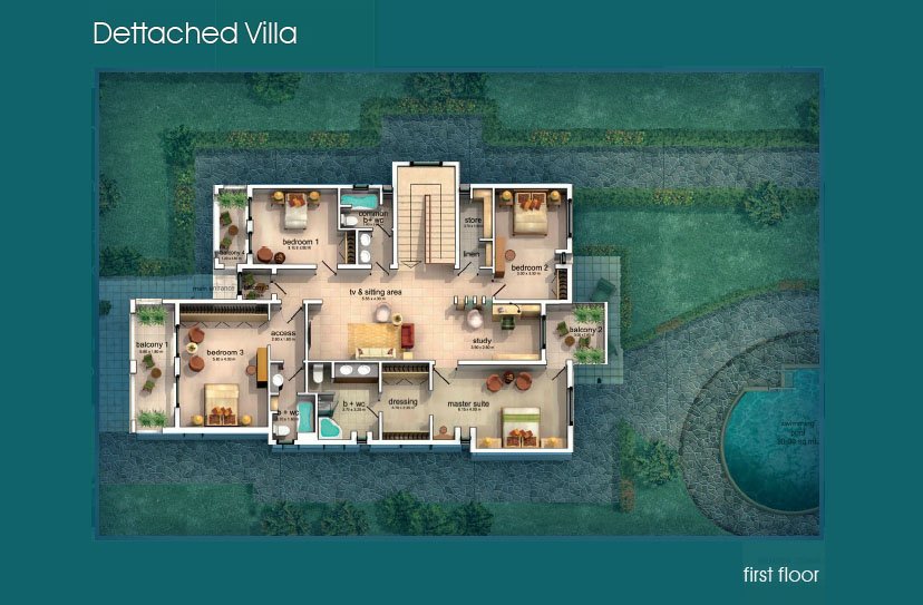 5 Bedroom floor plan