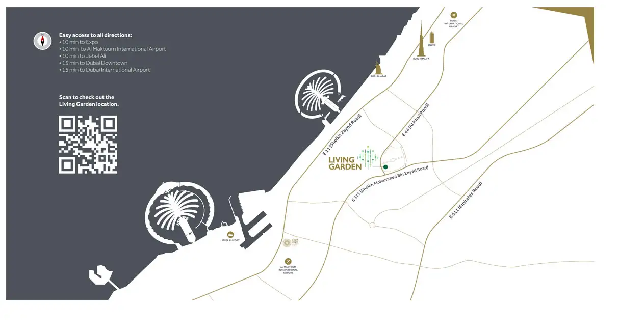 Living Garden location map