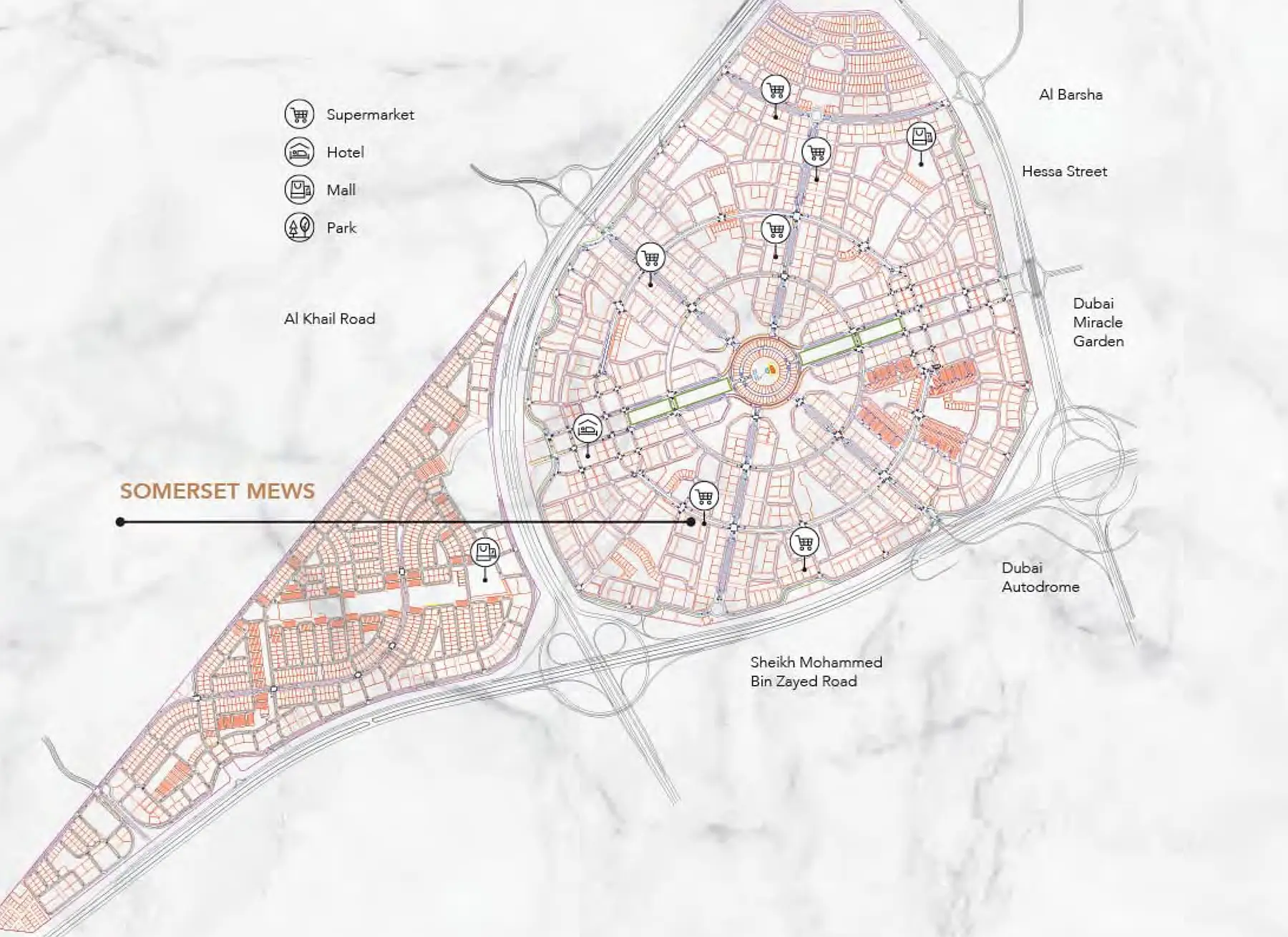 Somerset Mews location map