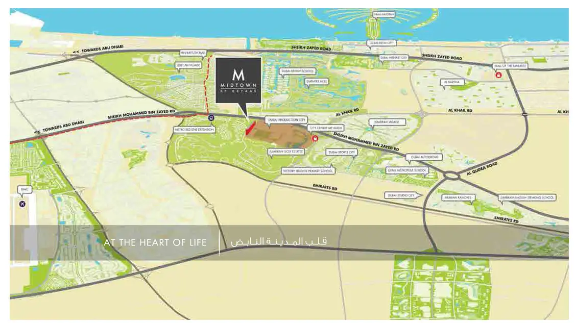 Midtown Mesk location map