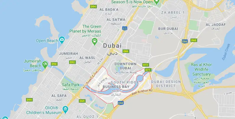 15 Northside location map
