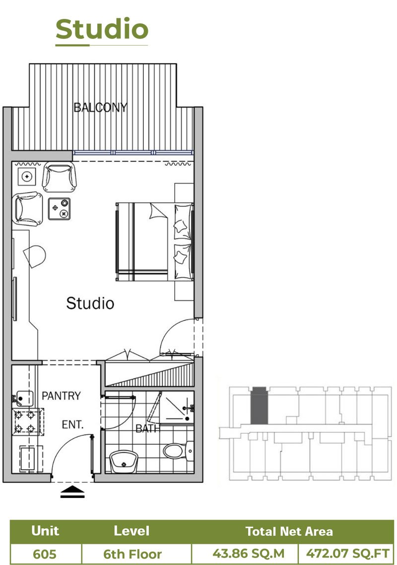 Studio floor plan