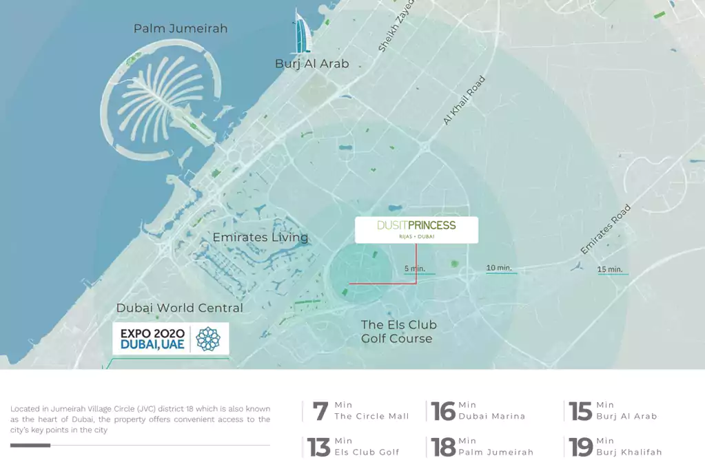 Dusit Princess location map