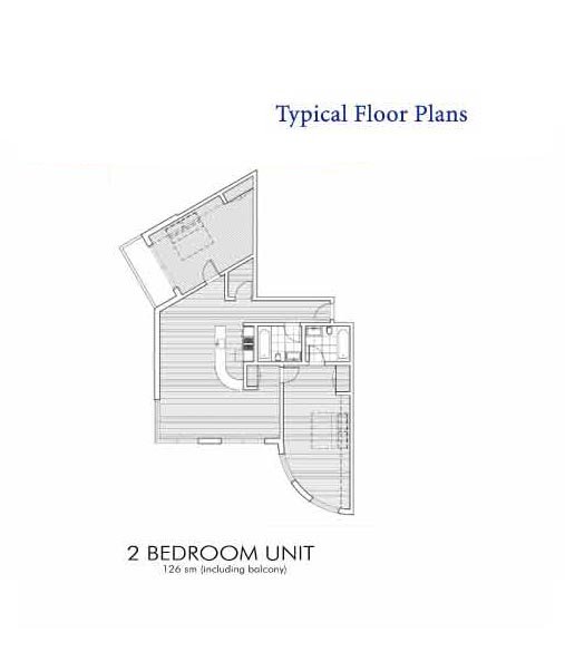 2 Bedrooms floor plan